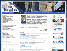 Tablet Screenshot of comune.serrasanbruno.vv.it